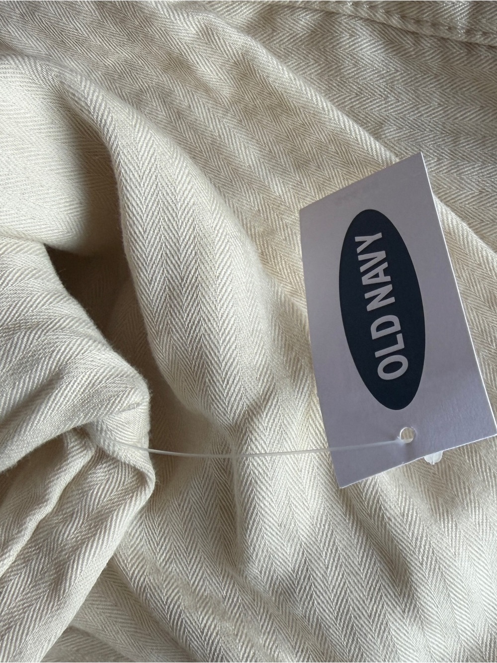 Old Navy Cream Short Sleeve Dress - Picture 4 of 4